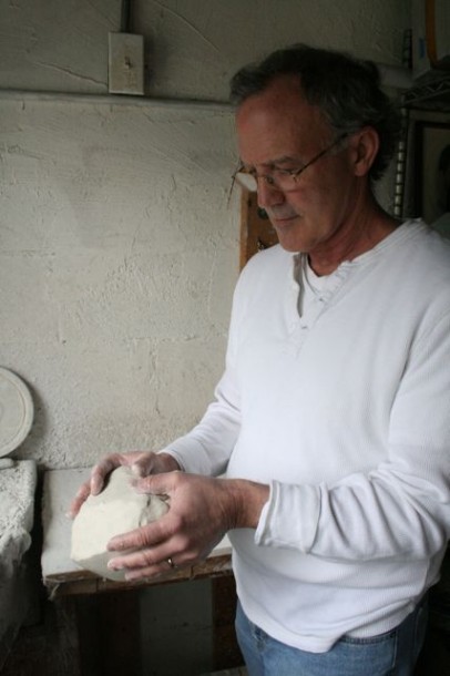 Tom with Clay - Sylvia Hyman Ashes